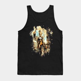 sci-fi robot girl art design Tank Top